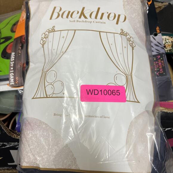 Navy Blue Backdrop Curtains with Lights for Parties10x10FT Wrinkle Free New - Picture 4 of 4